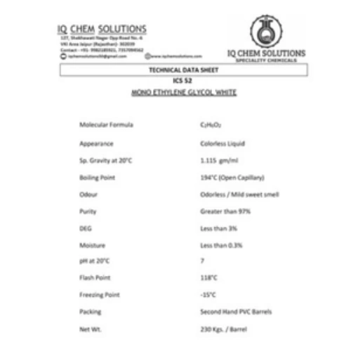 Anti-Freezing for Coolant