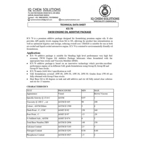 Synthetic Engine Oil