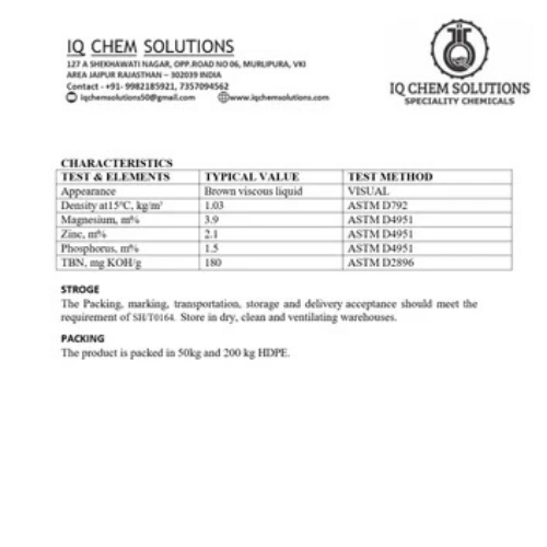 Marine Engine Oil Additive