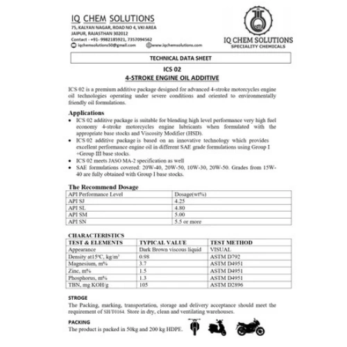 4t Engine Oil Additive